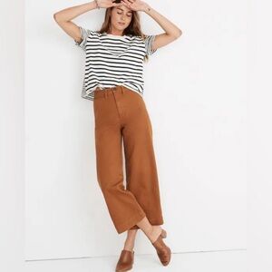 Madewell Emmett Wide-Leg Cropped Pants